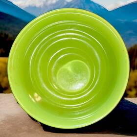 8929347 Mainstays Green Stalk Inch Rainforest Embossed Stoneware Soup Cereal Bowl