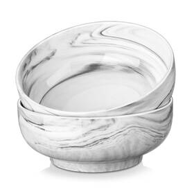 Regular-grey-038 Malacasa Large Serving Bowls 60 Oz 8ftft Salad Set Of 2 Ceramic Mixing F
