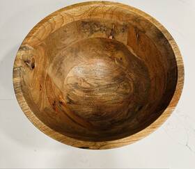 975118479m Martha Stewart Rustic Wood Bowl From La Dolce Vita Serveware Collection