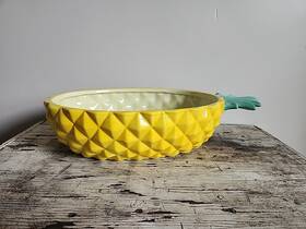 Tp21218 Martha Stewart Collection Pineapple Serving Bowl Party Dish Summer Bbq