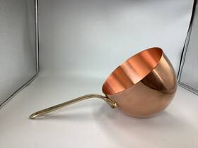 219516 Mauviel Mftpassion Copper Zabaglione With Brass Handles 1.8-qt