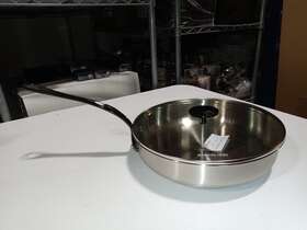 301179 Mauviel Mfturban 3 Onyx Saute Pan With Lid And Cast Stainless Steel Handle 5.9-qt