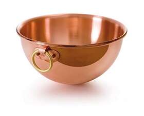 Mauviel 574902191205 Mftpassion Copper Egg White Beating Bowl With Ring 2.6 Quart Made In France