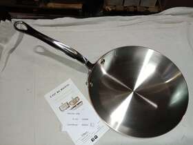 Mft150s Mauviel 611320 1.5mm Copper Frying Pan With Cast Stainless Steel Handle 7.8-in