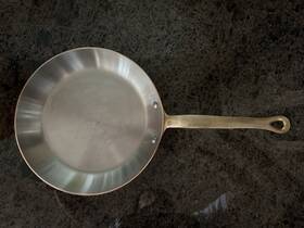 681326 Mauviel Mftheritage 200 B Frying Pan With Brass Handle 10.2-in 2mm