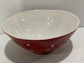 Maxwell & Williams 742414361345 Red And Sprinkle White Polka Dot Cereal Soup Bowl 7 Inch