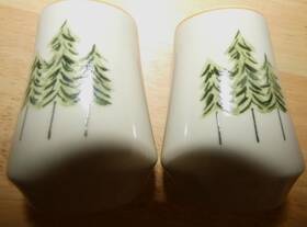 Mbt1 Merry Brite Inch Salt And Pepper Shaker Set Euc
