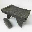 Mex-7245-13 Ancient Cookware Mexican Lava Stone Metate