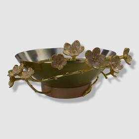 132602 Michael Aram 421 Cherry Blossom Porcelain Deep Serving Bowl Stand Base Holder