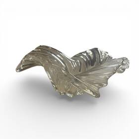 Mikasa 020911338443 Belle Epoque Centerpiece Fruit Bowl Crystal Glass 12.5 Inch Swirl Wave