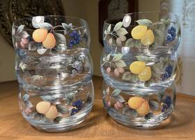 Mikasa 020911938629 Garden Harvest Clear Glassware Fruit Bowls 5 Inch X 3 Set Of 6 Discontinued
