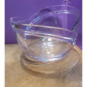 Mikasa 391883 Royal Vista Curved Arch Clear Glass Bowl Microv Slovenia 8.5 Inch
