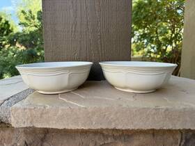 F9000 Mikasa 445016422430 French Countryside Cereal Bowl 7-inch Set Of 2 White 30 Ounces