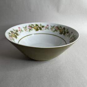 Mikasa 5741 Eclipse Sunny Fine China Serving Bowl Japan Green Floral