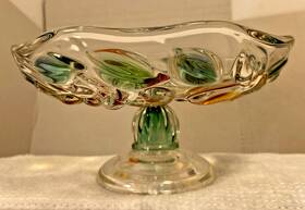 Mikasa 641265015165 Glass Footed Garden Harvest Bon Elegant Dish Made In Germany