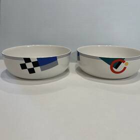 Cak12 Mikasa Maxima High Spirits Serving Bowls 8-1/4 Inch Set Of Two Super Strong