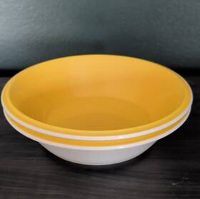 D030 Mikasa Accent Sun Yellow Ceramic Dinnerware Bowls Set Dishwasher Oven Safe