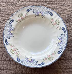 Mikasa Dc010 Country Classics Romance Ceramic Soup Bowls Floral Set Of 6