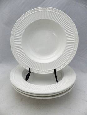 Dd925 Mikasa Italian Countryside - Set/lot Of 4 Rimmed Soup Bowls #dd925 9 1/2 Inch Euc