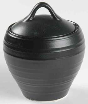 Dj101-280 Mikasa Swirl Black Sugar Bowl 5869705