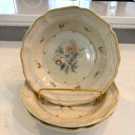 Fg002 Mikasa Country Charm Tennessee 8.5 Inch Soup Bowls Made In Japan Lot Of 4