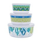 Ms48-021-002-10 Mainstays Piece Cactus Bowl Set With Lids 849434012919