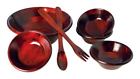 Msb7 Mountain Woods Piece Mahogany Salad Bowl Set 750632882139