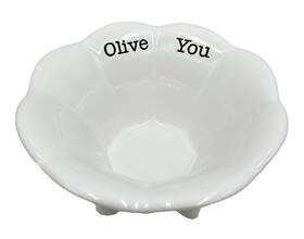 Mud Pie 718540250686 2014 Olive You Condiment Appetizer Dip Bowl