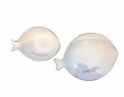 N-a Benzara Designed Ceramic Bowls Featuring Fish White Set 192551065475