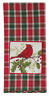 N-a Kay Dee Applique Tea Towel Designs Cardinal Plaid 0723886228985