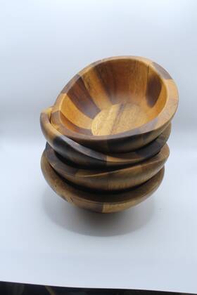 Namb 672275009578 Nambe Yaro No Stamp Acacia Wood Individual Salad Bowl Set Of 4 2 Have Problems