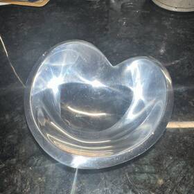 Namb 672275300194 Sean O Hara Nambe Mini Love Heart Shaped Bowl 4.5 Inch Polished Aluminum