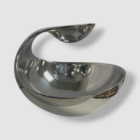 Namb 672275303690 Nambe Silver Mini Scoop Server Bowl