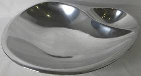 Namb 761323005607 Nambe Classic 560 Serving Bowl Chip And Dip Large 14 Inch Alloy Metal Vtg Mcm 1956