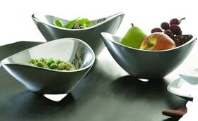 Namb 761323005799 Nambe Butterfly Collection Serving Bowl Oven Safe 9 Inch - Silver