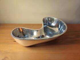 Mt0924 Namb Nambe Silver Serving Bowl /dish Karim Rashid