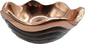 Mt0194 Nambe Copper Canyon Collection Alloy Bowl Lisa Smith 2009 4.5 Inch Dia Small