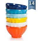 1116 Newflutedbowlset14ozcolorful Sweese Porcelain Footed 757170818866