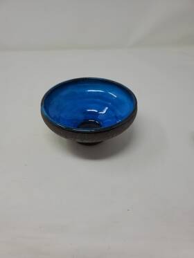 12srl008 Nils K Hler For Herman 302-9 Vintage Hpler Denmark 5.5 Inch Footed Pottery Bowl