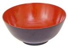 6028-br Noodle Udon Red 8in Black Melamine Bowl