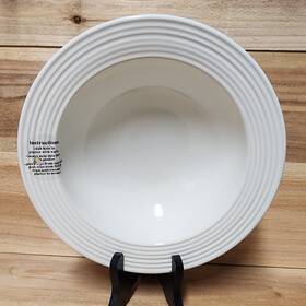 Nora Fleming 817298023440 9 1/2 Inch Stoneware D9 Baby Bowl - Stripes Vegetable/serving Dish
