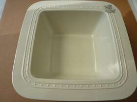 Mel04 Nora Fleming Retired Melamine Square Pearl Dot Deep Bowl-new In Box