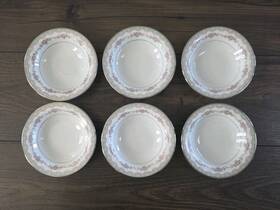 5770 Noritake Vintage Glenwood Set Of 6 Floral Dessert/fruit Bowls 5 3/4 Inch Japan
