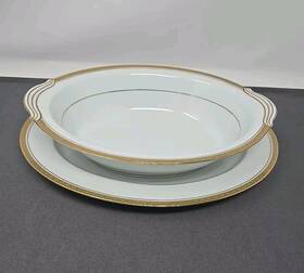 6124 Noritake Richmond Oval Vegetable Serving Bowl 10 1/2 Inch X 7 And Dish