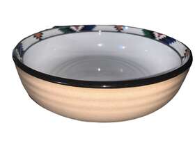 8458 Noritake Kachina Stoneware 9.25 Inch Serving Bowl Aztec Native American