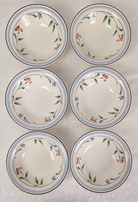 9200 Noritake Set Of 6 Shannon Spring Soup/cereal Bowls Keltcraft Ireland