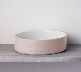 Noritake G030 Colortex Stax Serving Bowl Blush 9.75 Inch Porcelain Modern 67 Oz