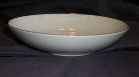S2301 Noritake Stunning Silver Trimmed Dessert/soup Bowl Signed China Japan