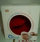Obol Original Never Soggy Cereal Snack Bowl Nib Spiral Slide Design Red 859067002195