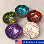 Ofr788896 Unbranded Colorful Peacock Coconut Shell Bowl Dishes Mosaic Handmade Paint